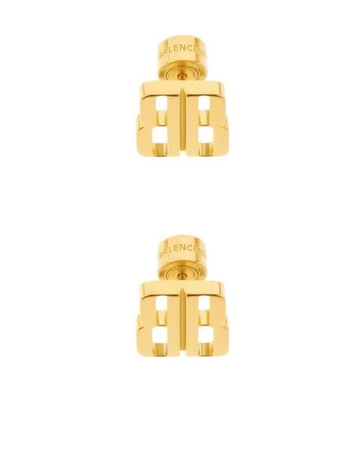 Balenciaga Metallic Nano Xs Stud Earrings