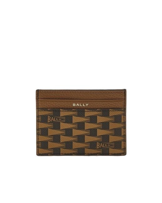 Bally Brown Logo Card Pack for men