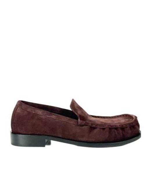 Dries Van Noten Brown Round-Toe Loafers for men