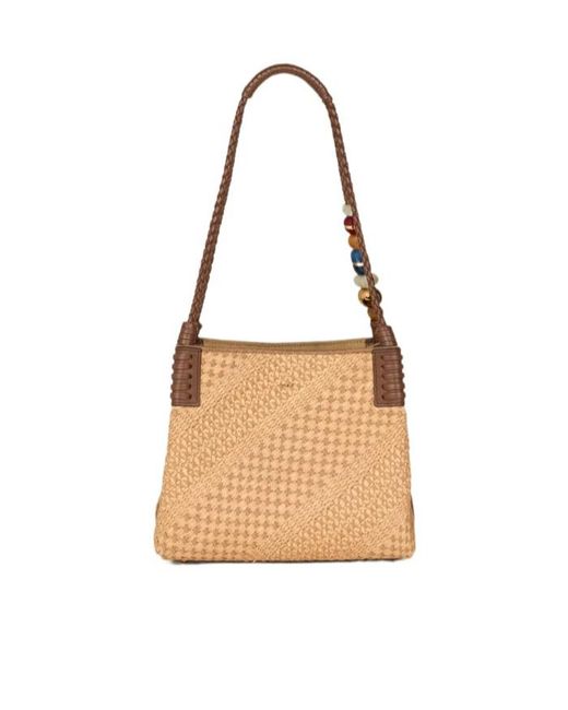 Etro White Woven Shoulder Bag