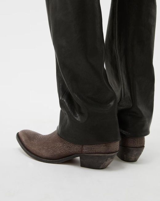 Versace Brown Textured Heel Ankle Boots for men