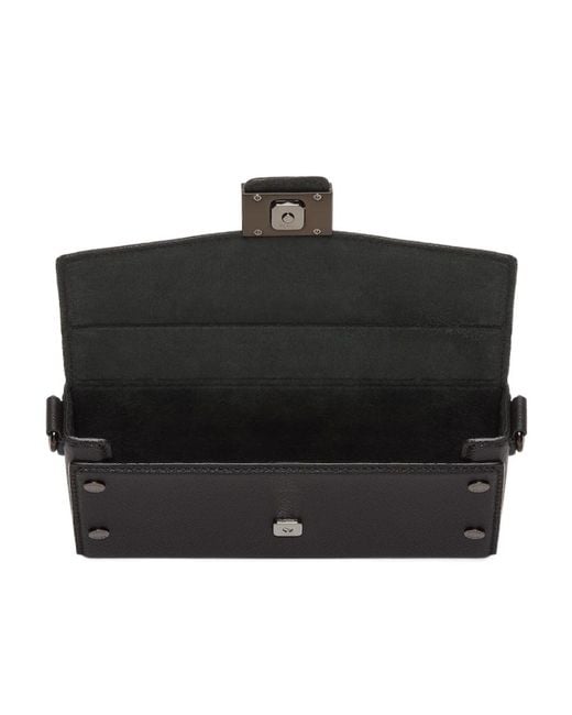 Fendi Black Baguette Soft Trunk Phone Pouch for men