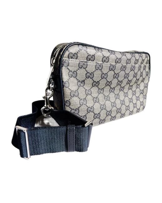 Gucci Gray Essence Classic Small Crossbody Bag for men