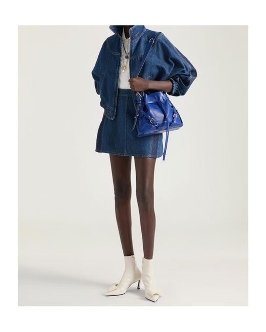 Givenchy Blue Small Voyou Bucket Bag