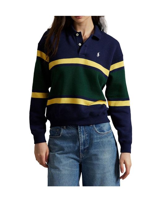 Polo Ralph Lauren Blue Striped Polo Sweatshirt