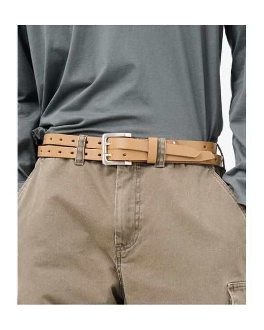 Our Legacy Brown Split Belt for men