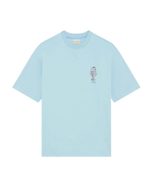 Drole de Monsieur Blue Drôle De Monsieur Le Vase Crewneck T-Shirt for men