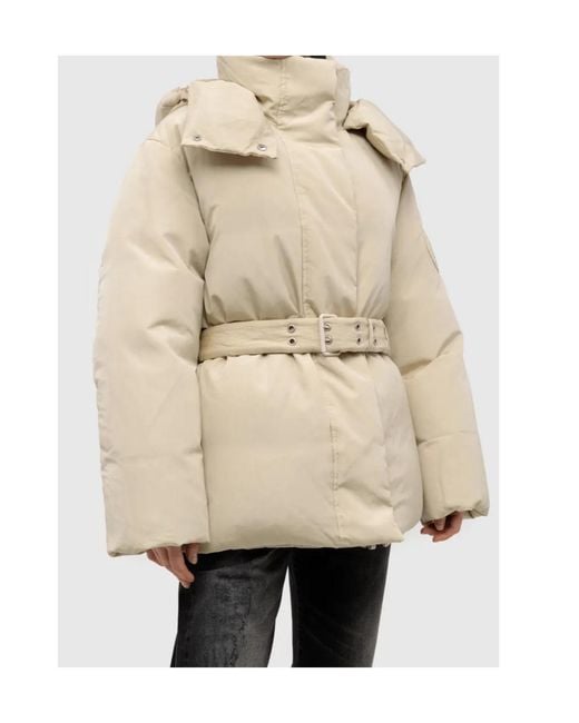 Acne Natural Belted Padded Jacket