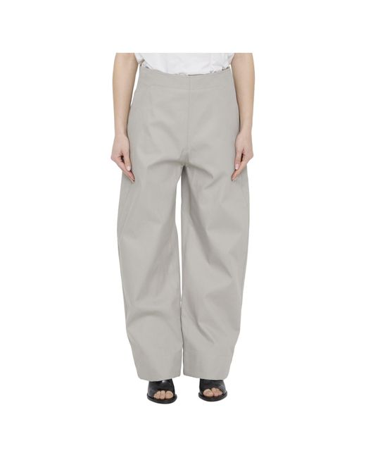 Bottega Veneta Gray Regular Fit Sailor Pants
