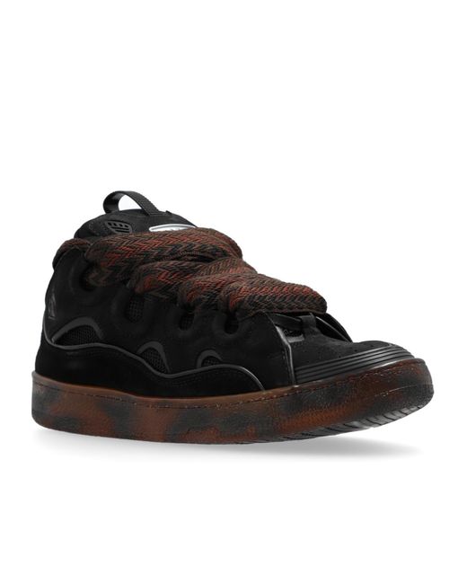 Lanvin Black Curb Low-Top Sneakers