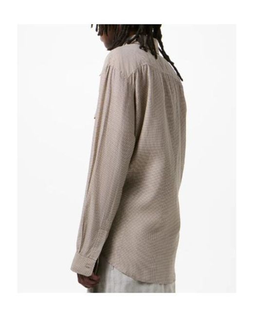 Our Legacy Natural Checked Pocket Shirt for men