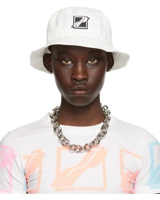 we11done White Logo Hat for men