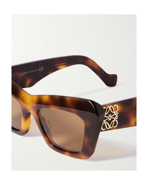 Loewe Brown Cat's Eye Sunglasses