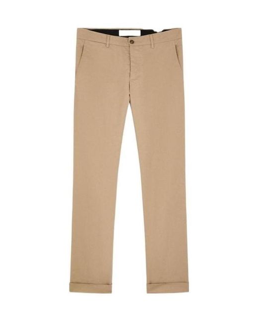 Golden Goose Deluxe Brand Natural Corduroy Straight Leg Trousers for men