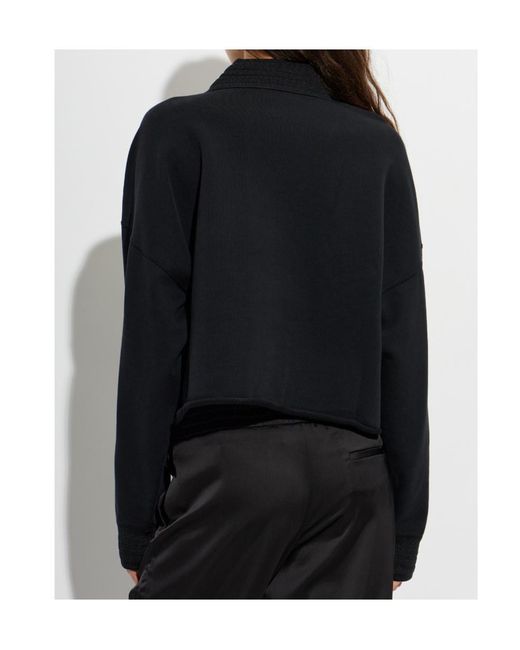 Off-White c/o Virgil Abloh Blue Long-Sleeve Polo Shirt