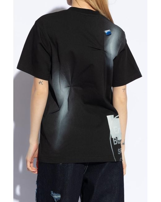 Adererror Black Short-Sleeved T-Shirt for men
