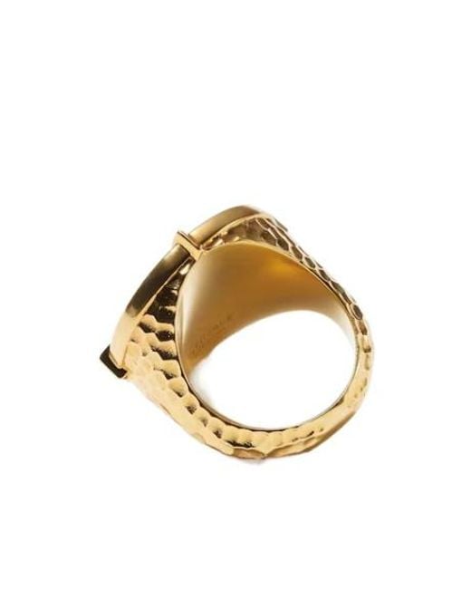 Versace Metallic Medusa Signet Ring for men