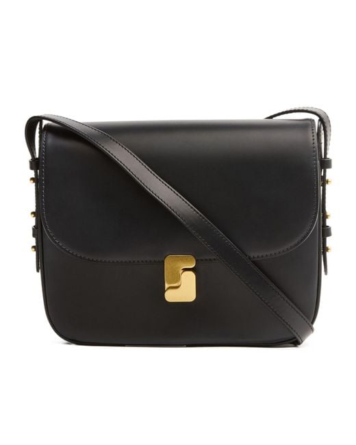 Soeur Black Flap Shoulder Bag