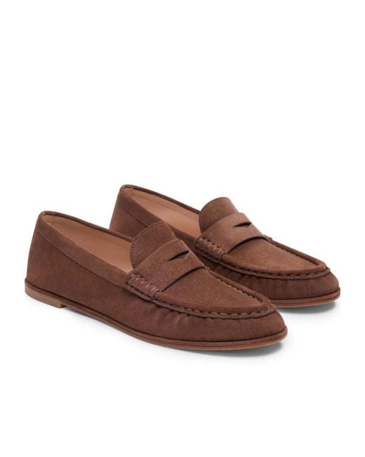 Stuart Weitzman Brown Spencer Loafer