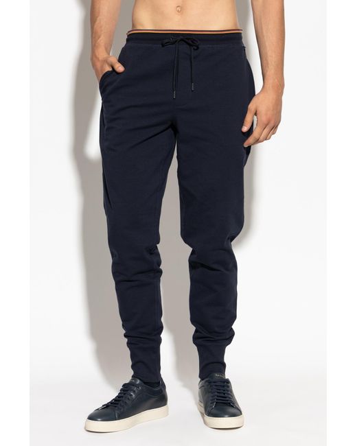 Paul Smith Blue Drawstring Sweatpants for men