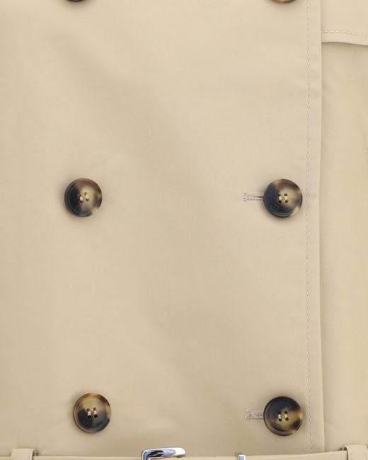 Ganni Natural Double-Breasted Belted Jacket