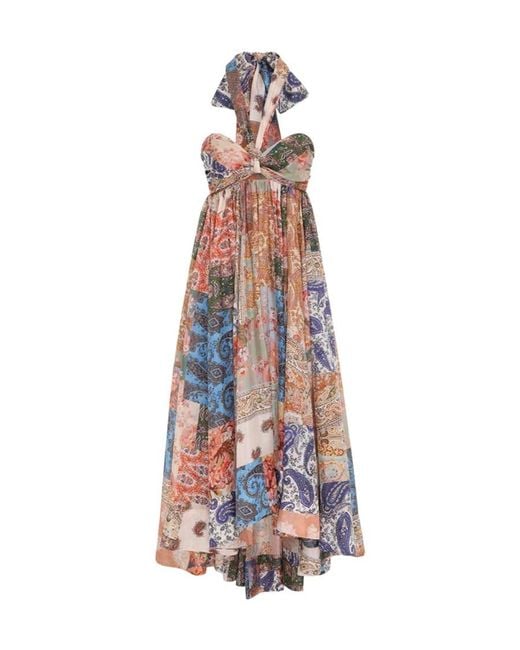 Zimmermann White Devi Halter Maxi Dress