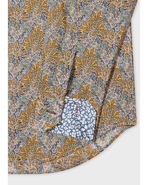 Paul Smith Multicolor Liberty Floral Print Tailored-Fit Shirt for men