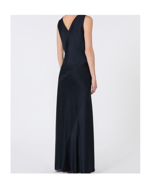 max mara envers satin dress Max Mara | Woman - Envers satin slip dress - Midnightblue