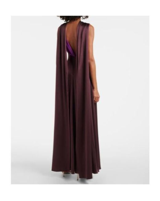 Roksanda Purple Amanita Silk Cocktail Dress