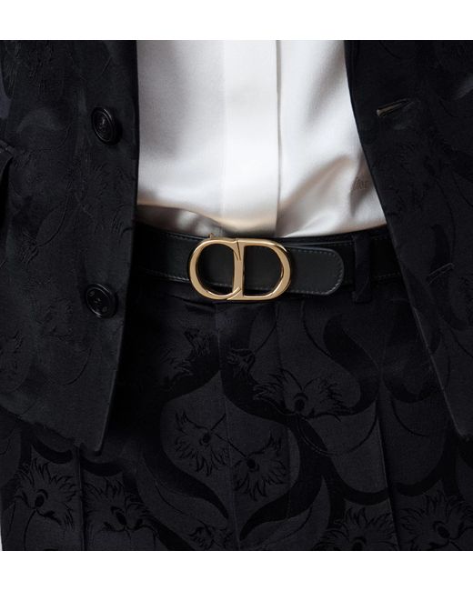 Dior White Reversible Cdicon Belt