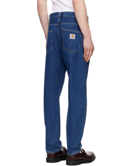 Carhartt Blue Newel Tapered Jeans for men