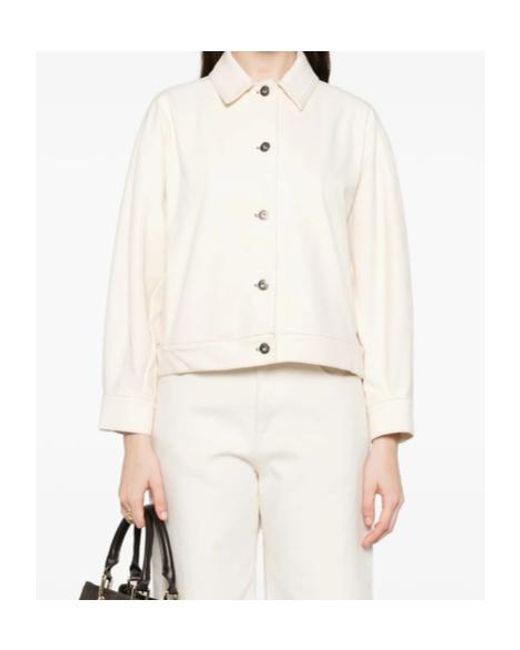Max Mara Natural Long-Sleeved Casual Jacket