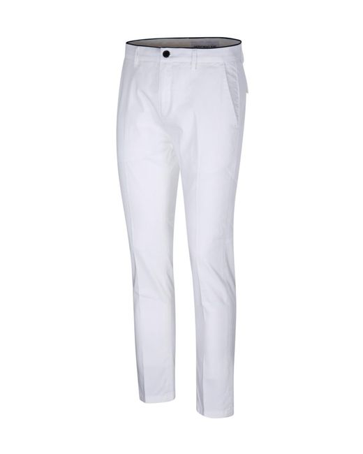 Department 5 White Slim Fit Pants for men