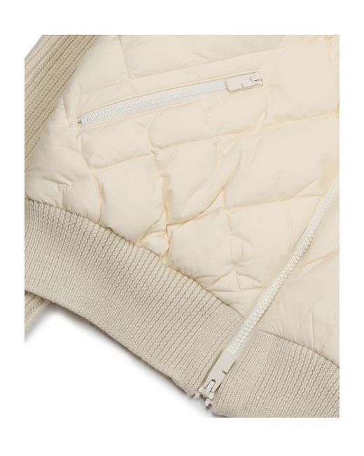 Burberry Natural Check-Stitch Nylon And Wool Jacket