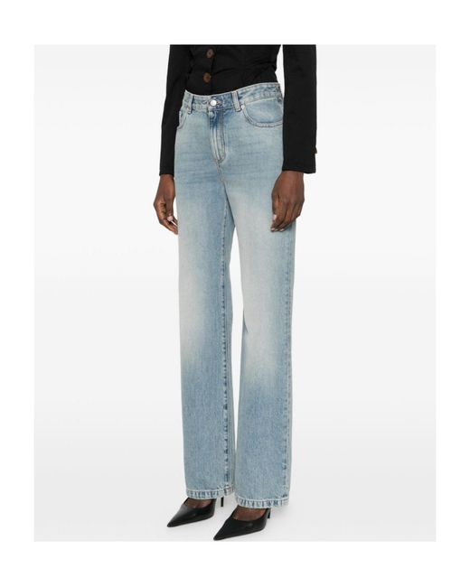 McQueen Blue Straight Leg Jeans