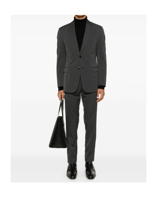 Giorgio Armani Gray Virgin-Wool Suit for men