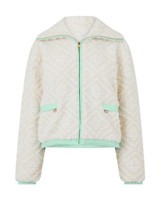 Casablanca White Alphabet Jacquard Casual Jacket