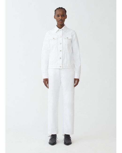 Fabiana Filippi White Five-Pockets Tapered Jeans