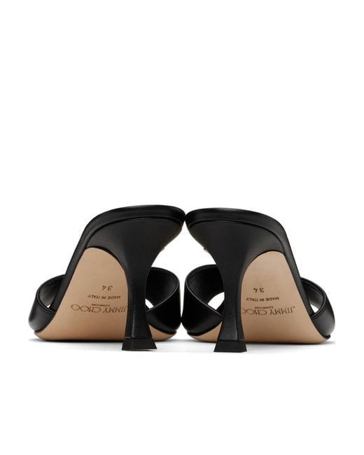 Jimmy Choo Black Skye 70 High Heel Sandals