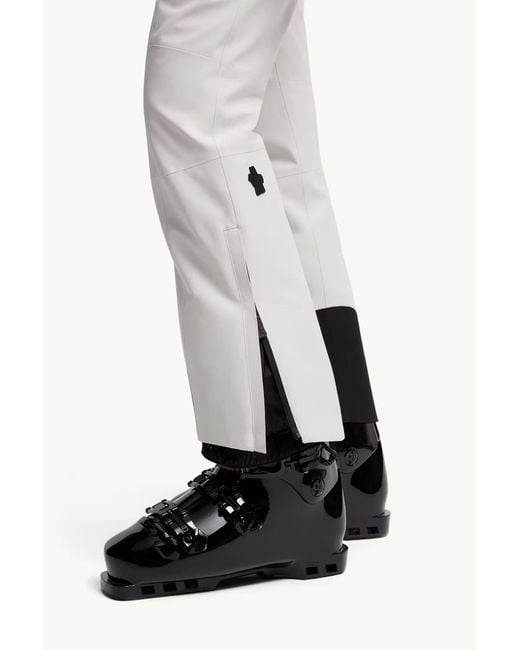 Moncler White Padded Gore-Tex Ski Trousers
