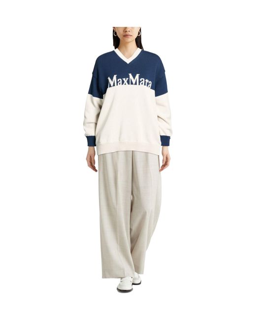 Max Mara Blue Color Block Jumpers