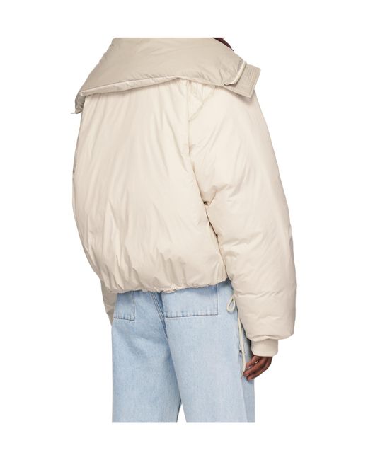 Entire studios Blue Cropped Down Jacket