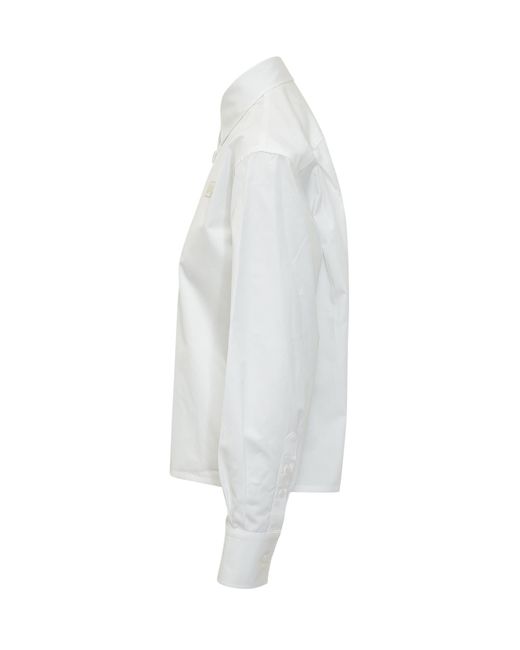 Off-White c/o Virgil Abloh White Popeline Long-Sleeved Shirt