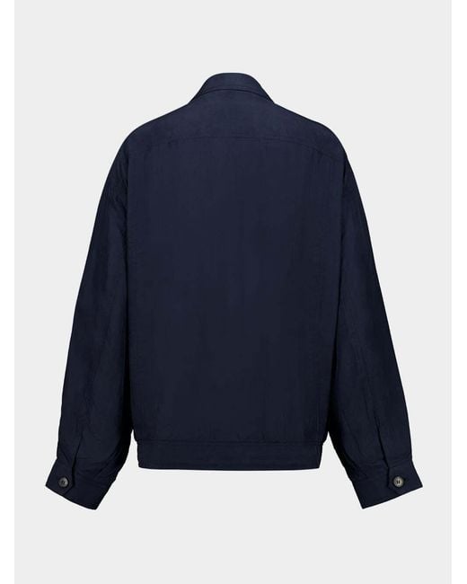 Prada Blue Washed Silk Jacket