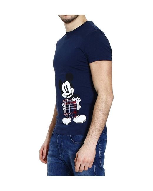 Iceberg Blue Printed T-Shirt for men