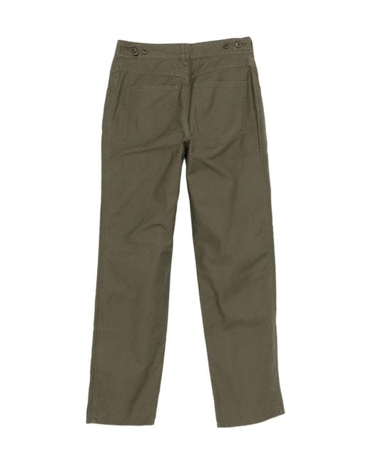 Closed Green Pocket Trousers