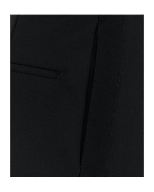 Dries Van Noten Black Straight Leg Shorts