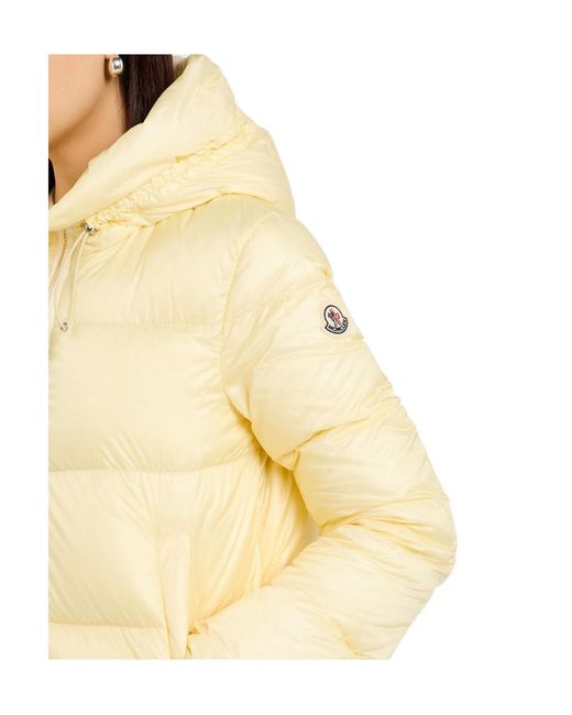 Moncler Natural Serrites Hooded Padded Nylon Jacket