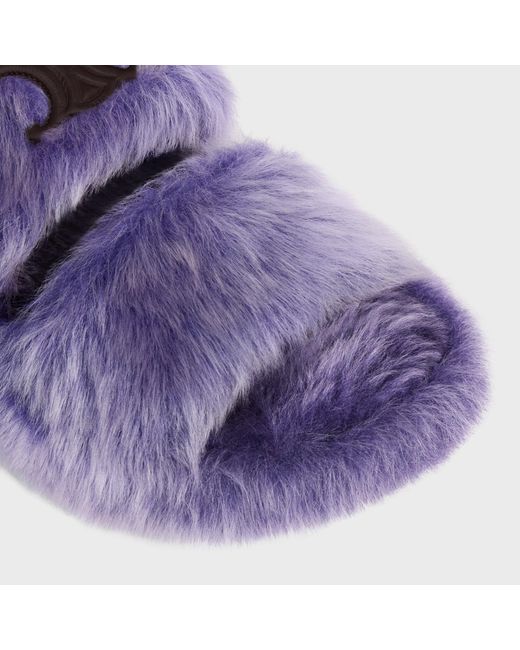 Céline Purple Slides Triomphe