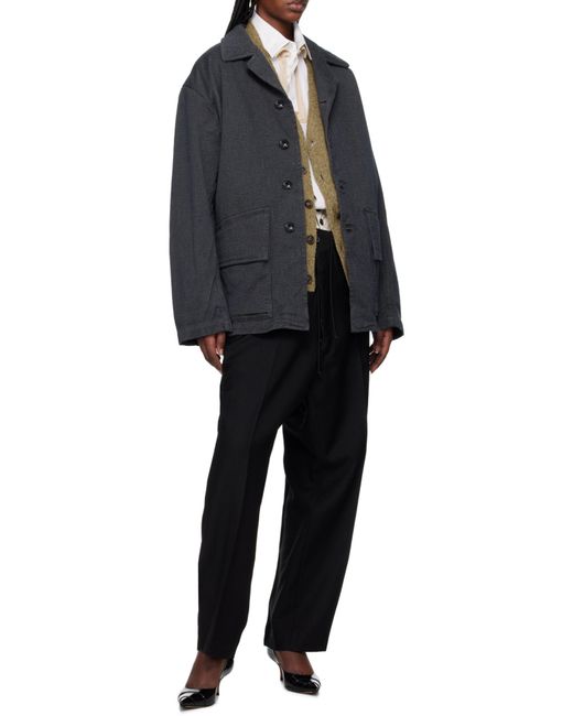 Maison Margiela Blue Caban Jacket for men